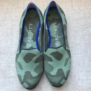 Rothy’s Olive Camo Loafers